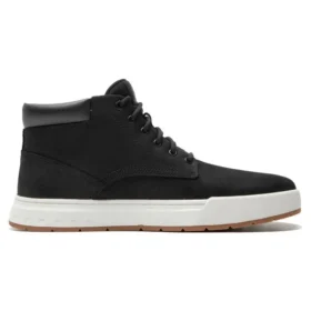 Maple Grove Leder-Chukka-Stiefel „Schwarz Nubuck“