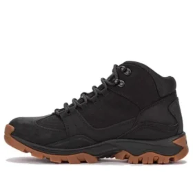 Mt. Maddsen Mid Schnür-Wanderstiefel „Schwarz Full Grain“