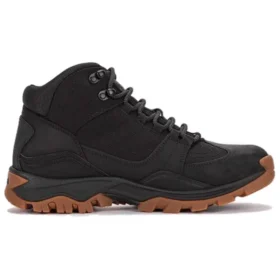 Mt. Maddsen Mid Schnür-Wanderstiefel „Schwarz Full Grain“