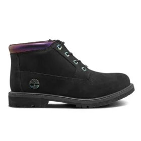 Nellie 6-Inch Chukka-Stiefel mit Irisierungseffekt, wasserdicht „Schwarz Nubuck“