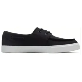 Niedrige Schnürsneaker „Schwarz Canvas“