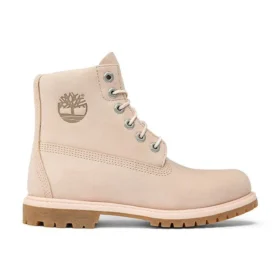 Paninara kragenlose 6-Inch Boot „Hellrosa Nubuk“
