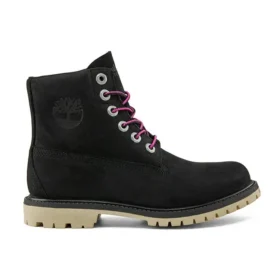Paninara kragenlose, 6 Zoll breite, wasserdichte Stiefel „Schwarz Nubuck“