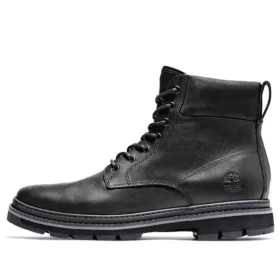 Port Union Wasserdichte Stiefel „Schwarz Full Grain“