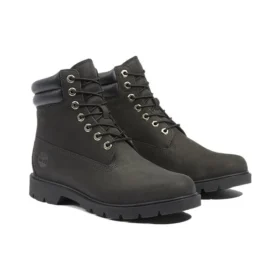 Premium 6-Inch Boot mit doppeltem Kragen „Schwarz“