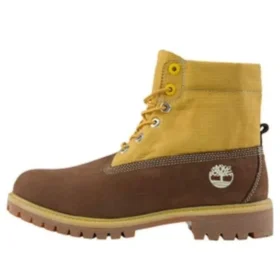 Premium 6-Inch Waterproof Boot „Braunes Nubukleder mit Weizen“