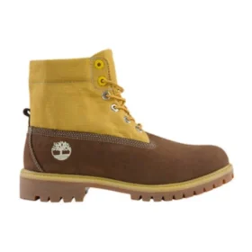 Premium 6-Inch Waterproof Boot „Braunes Nubukleder mit Weizen“