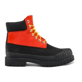 Premium 6-Inch Waterproof Boot „Medium Orange Nubuck mit Schwarz“