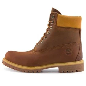 Premium 6-Inch Waterproof Boot „Mittelbraun-Gelb“
