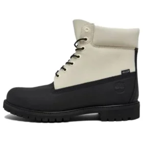 Premium 6-Inch Waterproof Boot „Schwarz-Weiß“