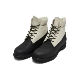 Premium 6-Inch Waterproof Boot „Schwarz-Weiß“