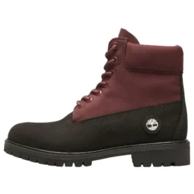 Premium 6 Inch Waterproof „Burgundy Schwarz“