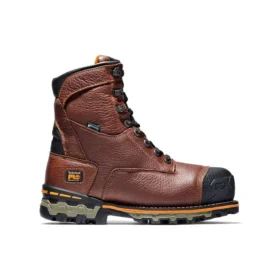 Pro Boondock 8-Zoll-Arbeitsstiefel mit Zehenschutzkappe aus Verbundmaterial, wasserdicht „Braun“