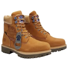 PRO x Pabst Blue Ribbon 6-Inch-Arbeitsstiefel mit weicher Zehenkappe „Weizen Nubuck“