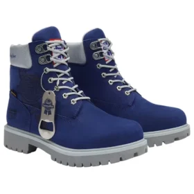PRO x Pabst Blue Ribbon 6-Inch-Arbeitsstiefel mit weiser Zehenkappe „Blue Nubuck“