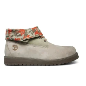 Richmont Ridge Roll Top Wide-Fit Stiefel „Beige-Grün-Rot-Camouflage“