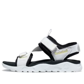 Ripcord Sandalen mit zwei Riemen „White Schwarz“