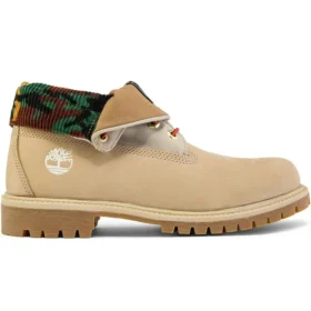 Roll-Top-Stiefel Basic „Beige Camouflage“