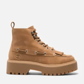 Stone Street Mid 7-Eye Plateau-Stiefel für Damen – Weizen