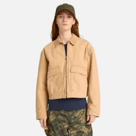 Strafford-Jacke aus gewaschenem Canvas für Damen