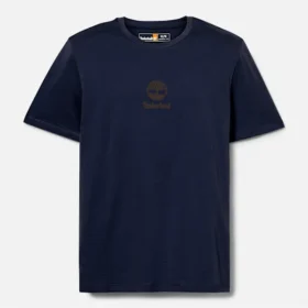T-Shirt mit gestapeltem Logo und kurzen Ärmeln