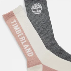Timberland® 2er-Pack Color-Block Crew-Socken für Damen Timberland® 2er-Pack Color-Block Crew-Socken für Damen