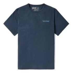 Timberland bedrucktes Kurzarm-Shirt mit Rundhalsausschnitt Blau Timberland bedrucktes Kurzarm-Shirt mit Rundhalsausschnitt Blau