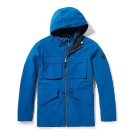 Timberland Casual-Kapuzenjacke mit mehreren Taschen Dunkelblau