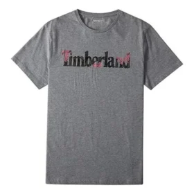 Timberland Freizeit-T-Shirt mit Rundhalsausschnitt und Aufdruck, kurzärmelig, grau Timberland Freizeit-T-Shirt mit Rundhalsausschnitt und Aufdruck, kurzärmelig, grau