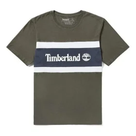 Timberland Kontrastfarbene Nähte, Farbblock, Shorts, Grün