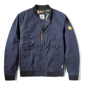 Timberland Logo Pocket Zipper Aviator Jacke Blau