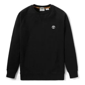Timberland Pullover mit Rundhalsausschnitt und gesticktem Logo, Schwarz