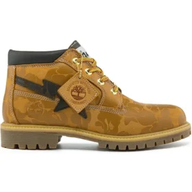 Timberland x BAPE Nelson Premium Waterproof Chukka-Stiefel „Weizen und Schokolade“