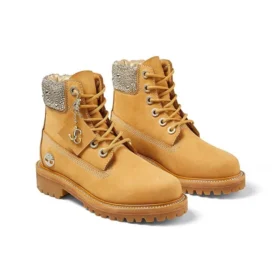 Timberland x Jimmy Choo 6-Inch Crystal Stiefel „Weizen Nubuck with Crystals“ Timberland x Jimmy Choo 6-Inch Crystal Stiefel „Weizen Nubuck with Crystals“