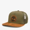 Trucker-Hut mit flacher Krempe aus Kunstwildleder