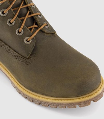 timberland 6 in buck bootsolive brown leather